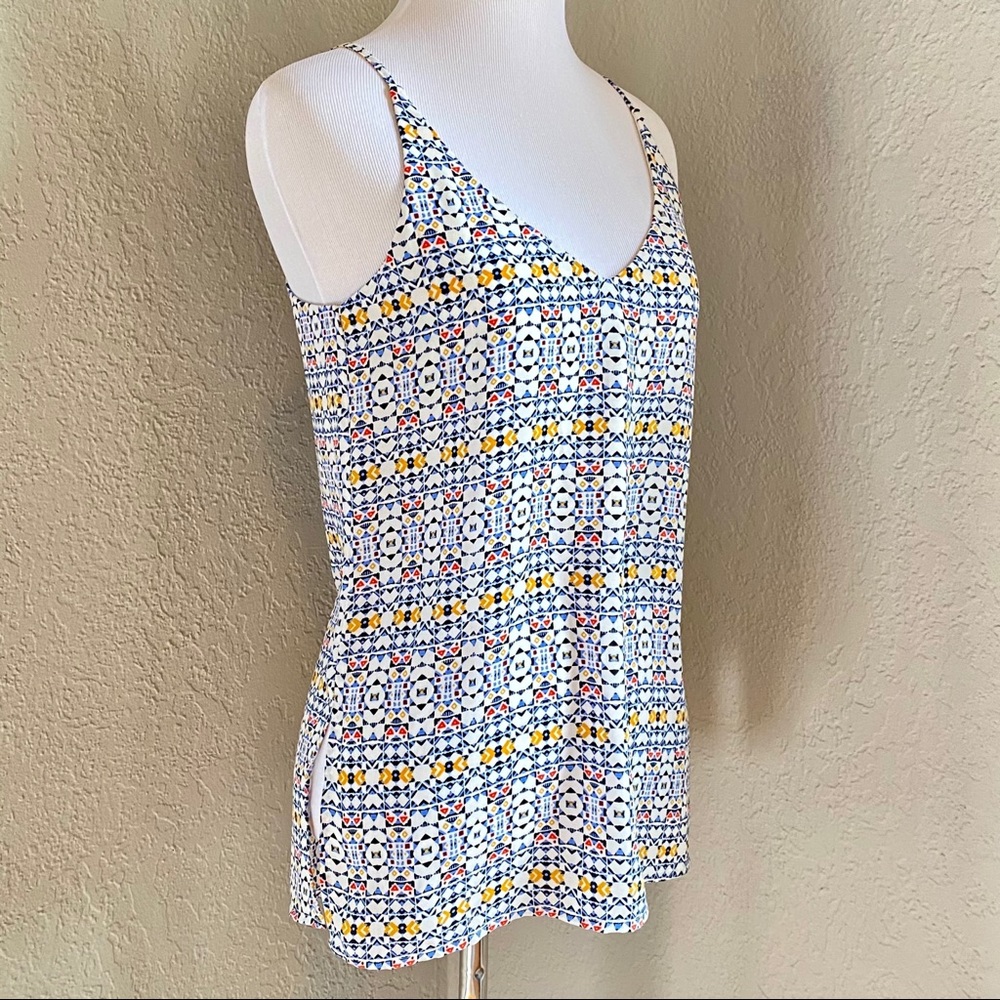 EUC H&M Geometric Print Camisole Tank, 2 - Picture 2 of 12